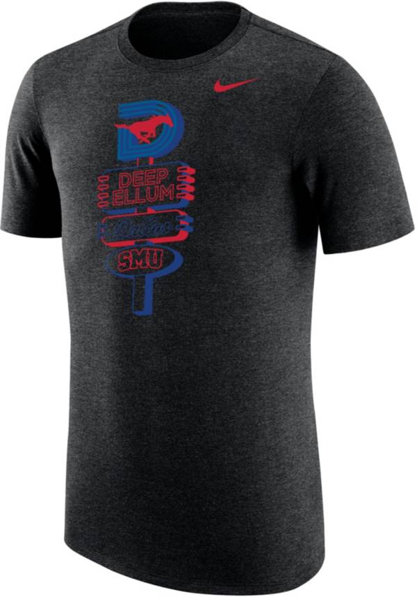 Nike Men's Southern Methodist Mustangs Deep Ellum Dark Grey T-Shirt