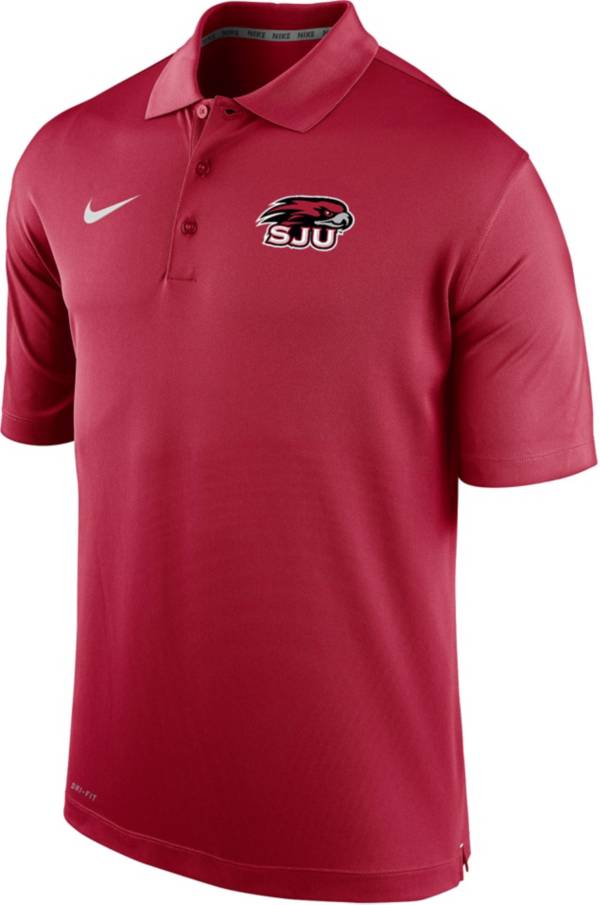 Nike Men's Saint Joseph's Hawks Crimson Varsity Polo