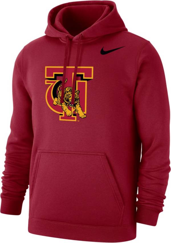 Nike Men's Tuskegee Golden Tigers Crimson Club Pullover Fleece Hoodie