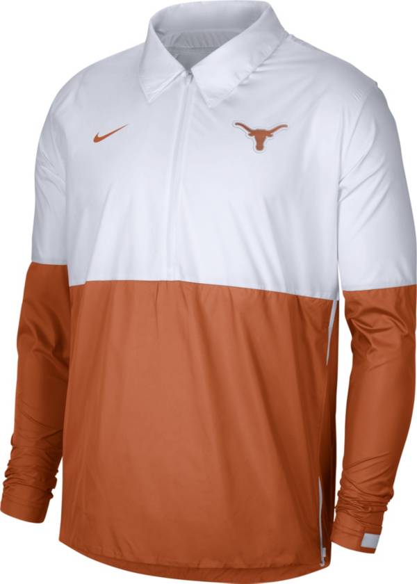 Nike Men's Texas Longhorns White/Burnt Orange Lightweight Football Coach's Jacket