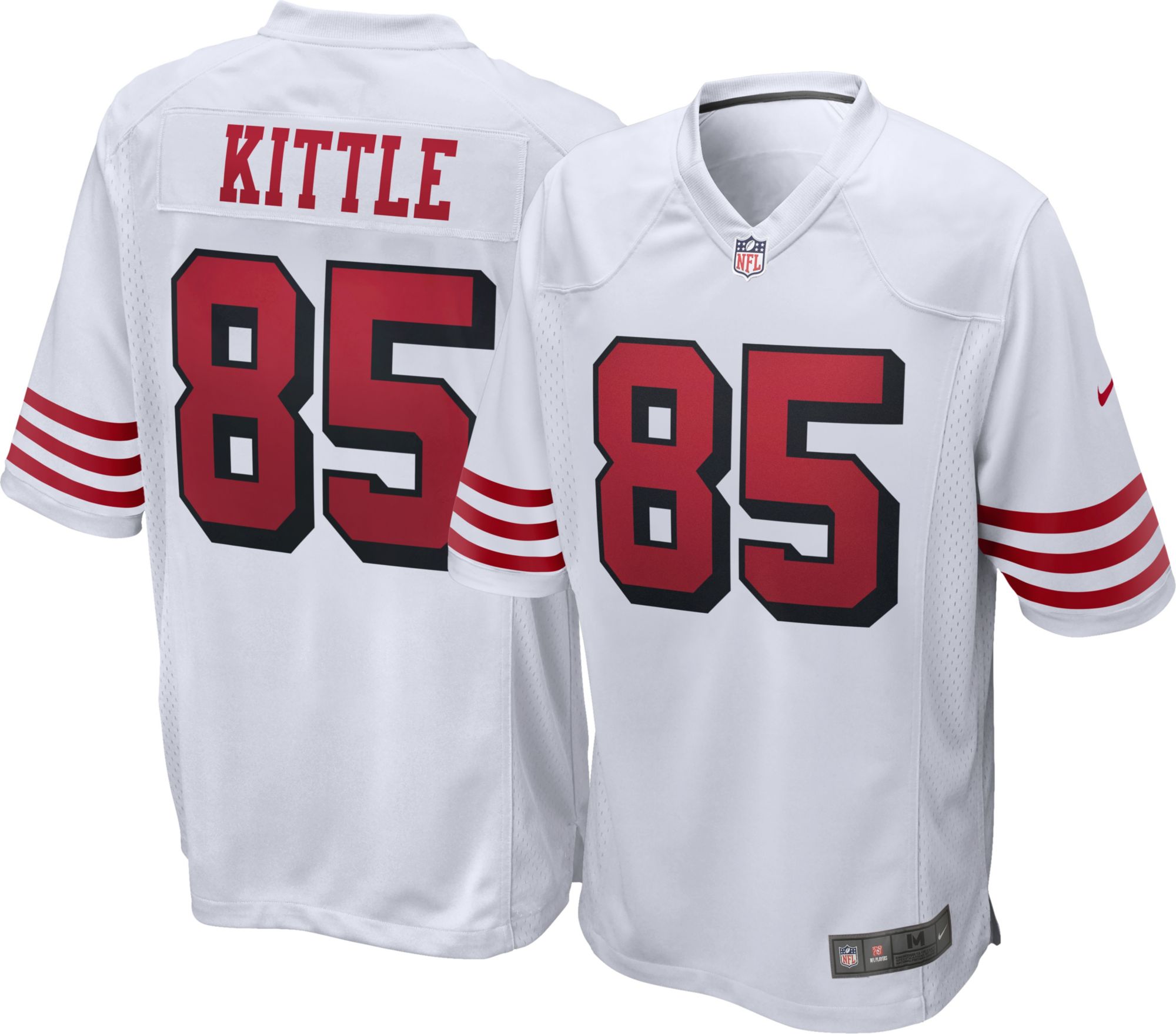 Nike Men's San Francisco 49ers George Kittle #85 White Game Jersey product image