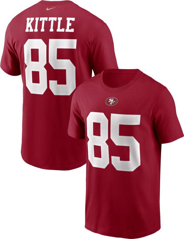 Nike Men's San Francisco 49Ers George Kittle #85 Gym Red T-Shirt