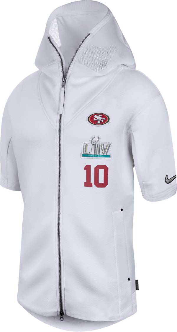 Nike Men's Super Bowl LIV Bound San Francisco 49ers #10 Media Short-Sleeve Hoodie