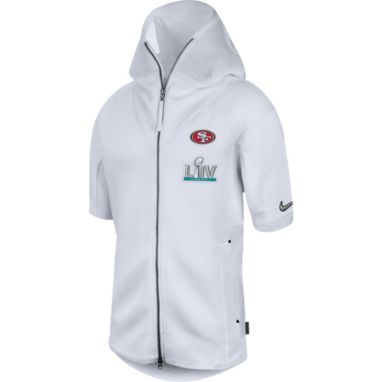 sorry, Nike Men's Super Bowl LIV Bound San Francisco 49ers Media Short-Sleeve Hoodie is currently out of stock