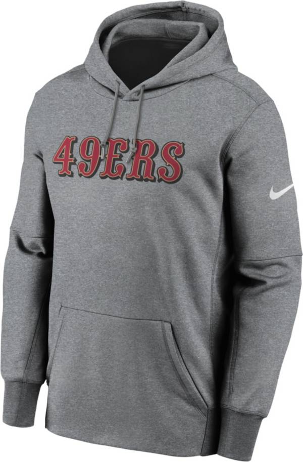 San Francisco 49ers Alternate Colour Wordmark Hoodie - Mens - Big