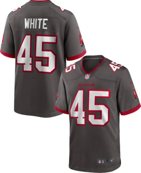 Men's Nike Devin White Pewter Tampa Bay Buccaneers Game Jersey