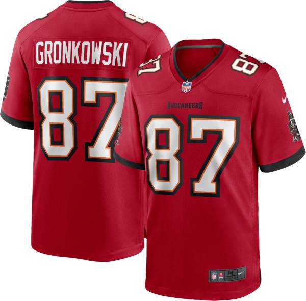 Nike Men's Tampa Bay Buccaneers Rob Gronkowski #87 Red Game Jersey