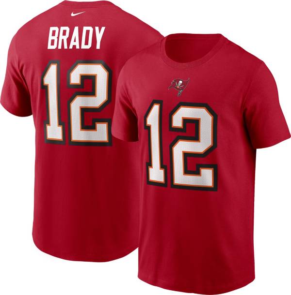 Nike Men's Tampa Bay Buccaneers Tom Brady Logo Red T-Shirt