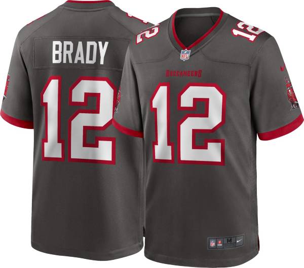 Nike Men's Tampa Bay Buccaneers Tom Brady #12 Pewter Game Jersey product image