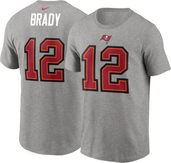 Nike Men's Tampa Bay Buccaneers Tom Brady #12 Grey Logo T-Shirt product image