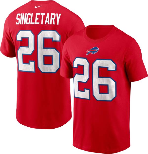 Nike Men's Buffalo Bills Devin Singletary #26 Legend Red T-Shirt product image