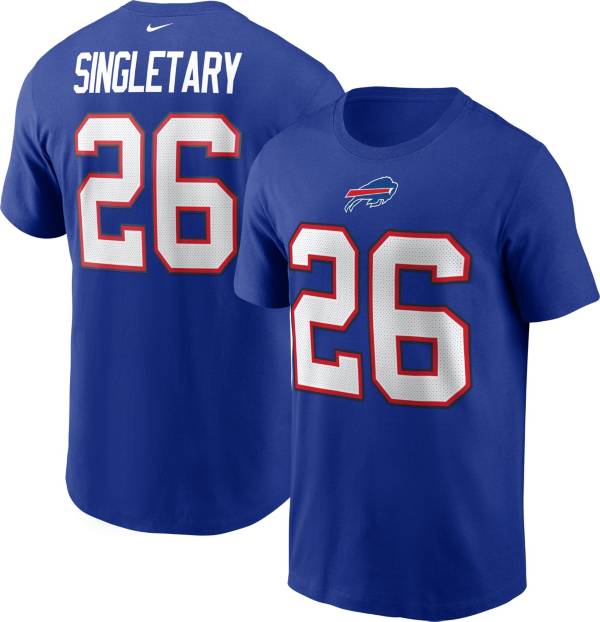 Nike Men's Buffalo Bills Legend Devin Singletary #26 Royal Blue T-Shirt | DICK'S Sporting Goods
