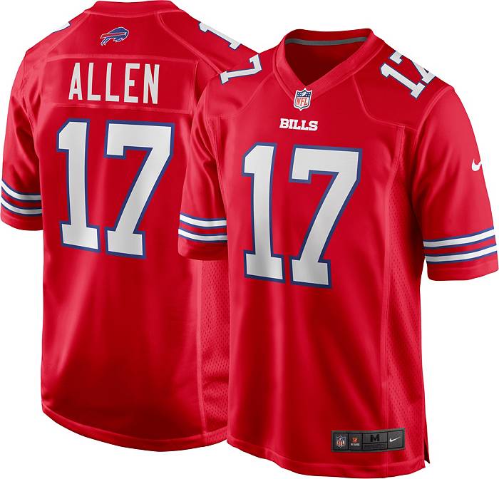 Jerseyrama Josh Allen Jersey #17 Buffalo Unsigned Custom Stitched Red Football New No Brands/Logos Sizes S-3xl, Size: 2XL