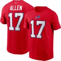 Buffalo Bills Allen 17 Black & Red Short Sleeve Shirt