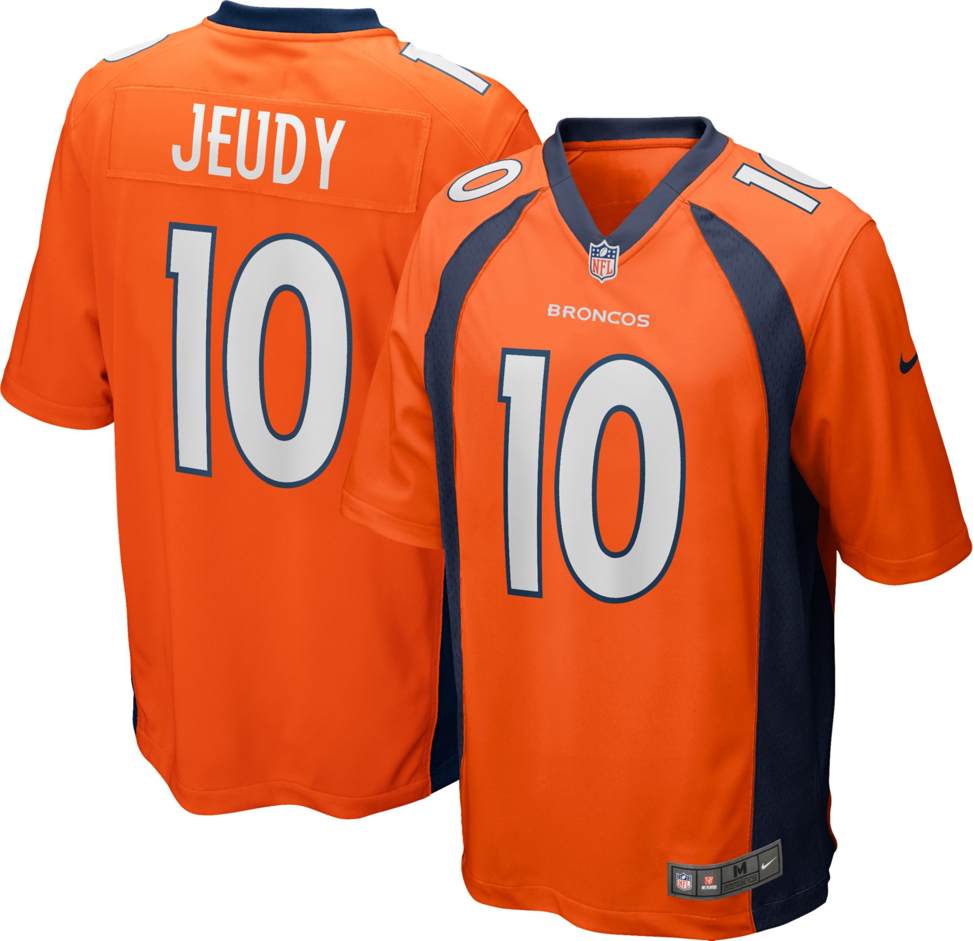 what color is broncos home jersey