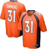 Denver Broncos Nike Game Road Jersey - White - Custom - Mens