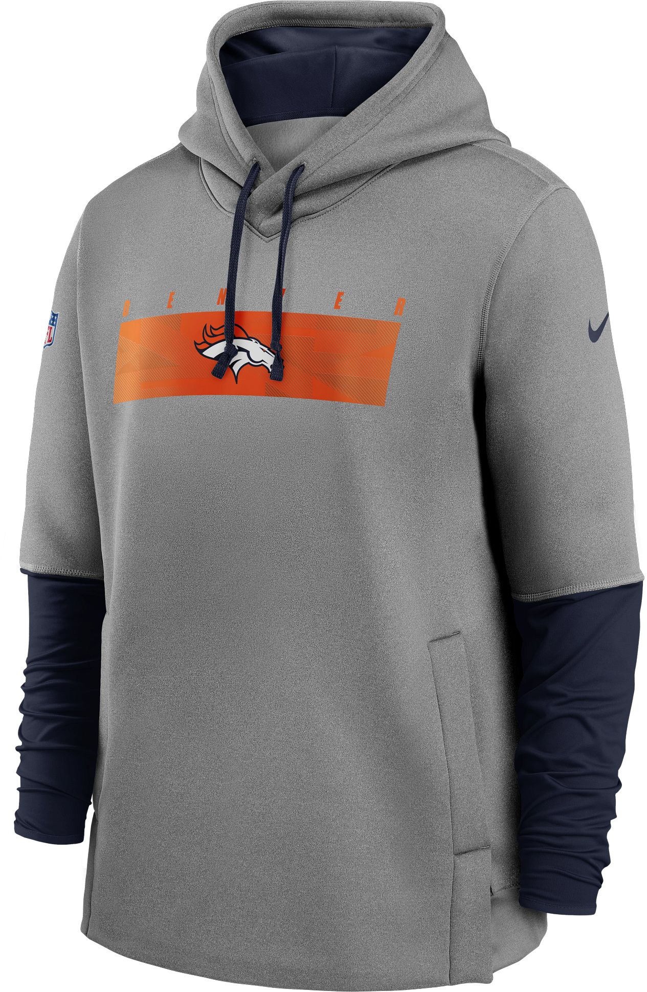 denver broncos grey hoodie