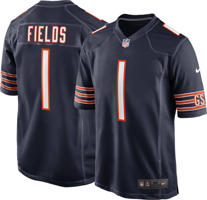 Justin Fields Chicago Bears Nike Orange Alternate Game Jersey