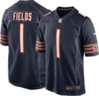 Men's Nike Justin Fields Silver Chicago Bears Inverted Legend Jersey