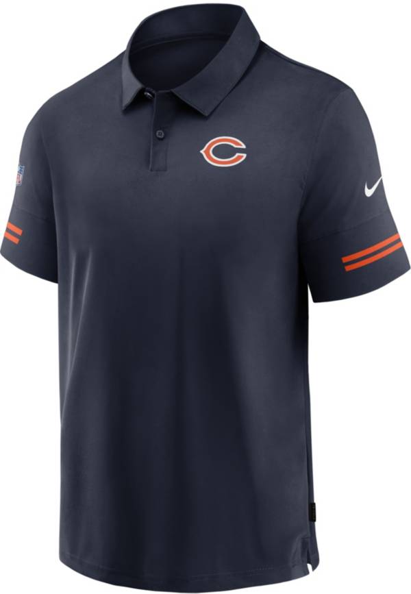 Nike Men's Chicago Bears Coaches Sideline Navy Polo