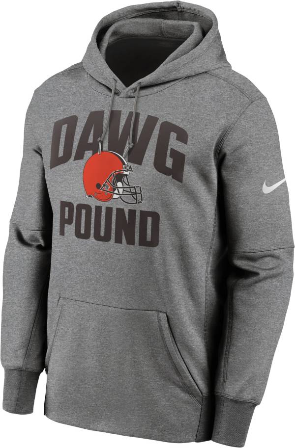 Download Nike Men's Cleveland Browns Dark Grey Heather Therma ...