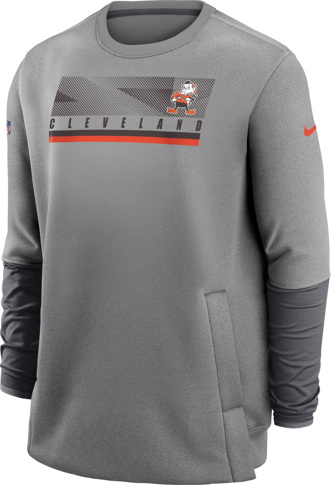 nike grey crew sweatshirt