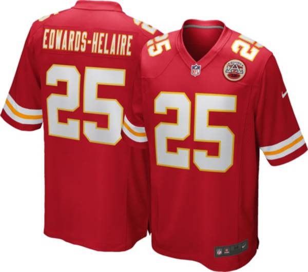 NFL Kansas City Chiefs (Clyde Edwards-Helaire) Men's Game Football Jersey.