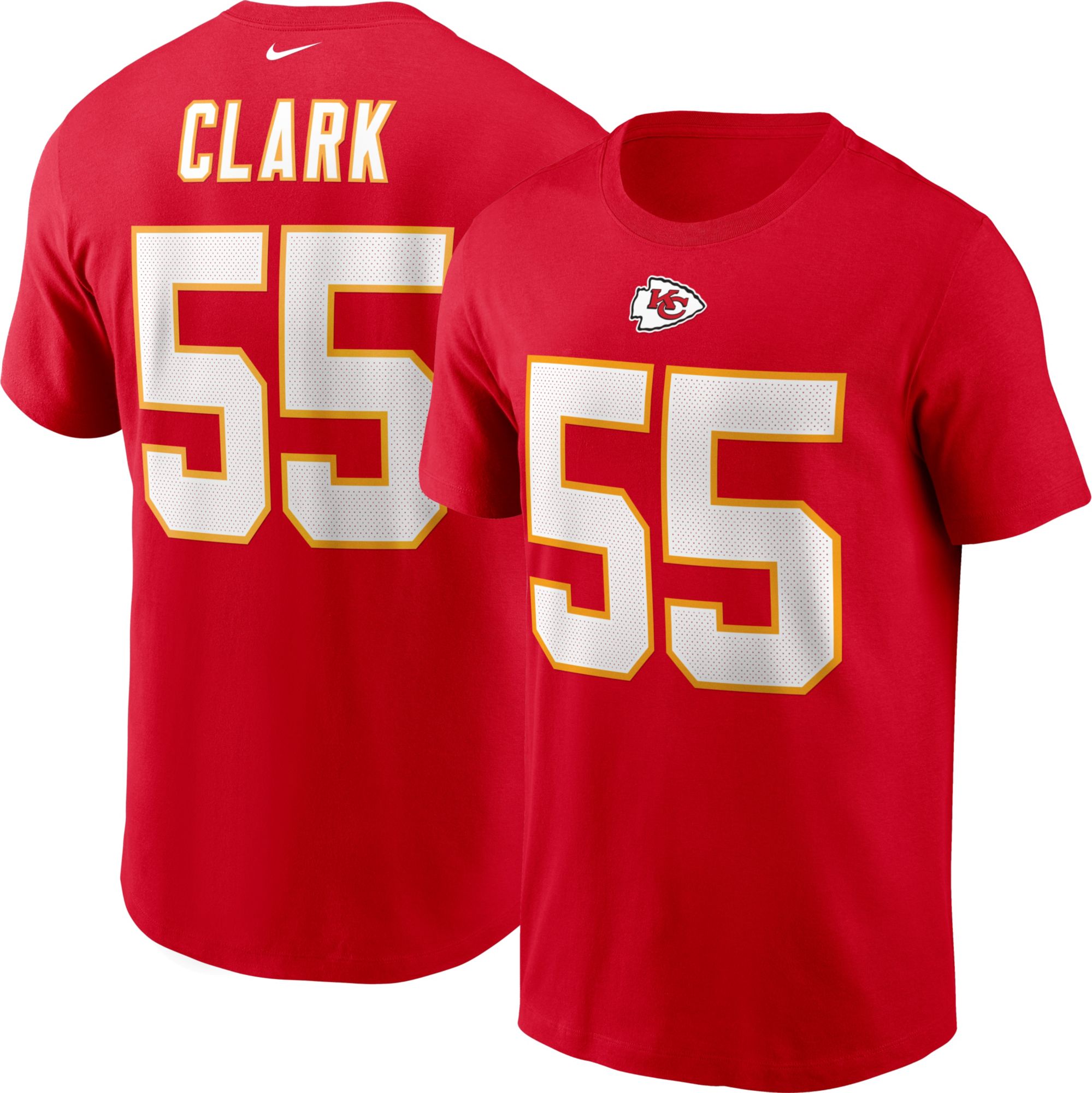 Nike Kansas City Chiefs No55 Frank Clark Red Team Color Women's Stitched NFL Vapor Untouchable Limited Jersey