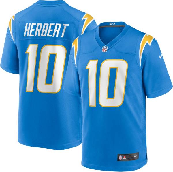 Nike Men's Justin Herbert Los Angeles Chargers Vapor Limited Jersey - Powder Blue