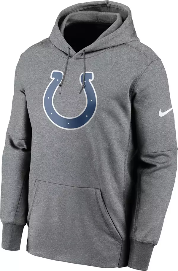 Nike Men's Indianapolis Colts Sideline Therma-FIT Grey Pullover
