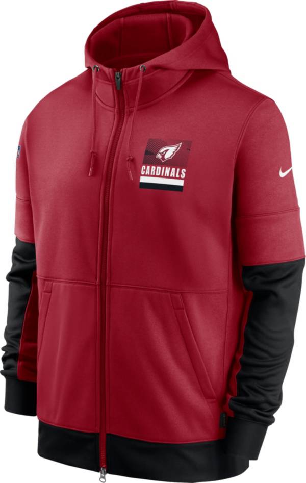 Nike Men's Arizona Cardinals Tough Red Sideline Lock Up Full-Zip Hoodie product image