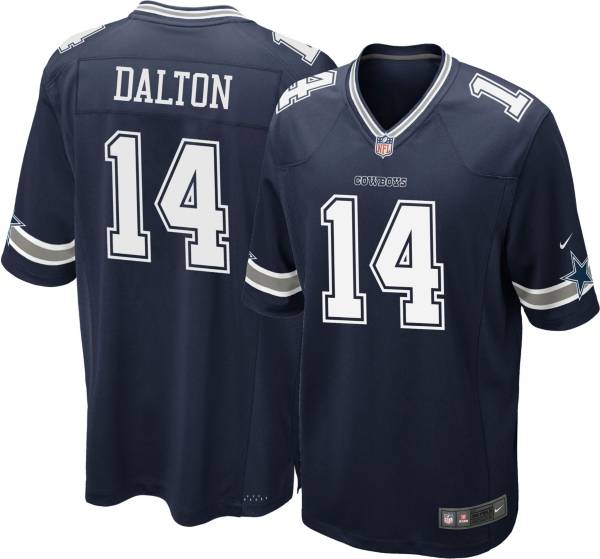 Nike Men's Dallas Cowboys Andy Dalton #14 Navy Game Jersey