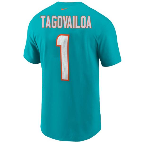 Nike Men's Miami Dolphins Tua Tagovailoa #1 Logo T-Shirt | DICK'S ...