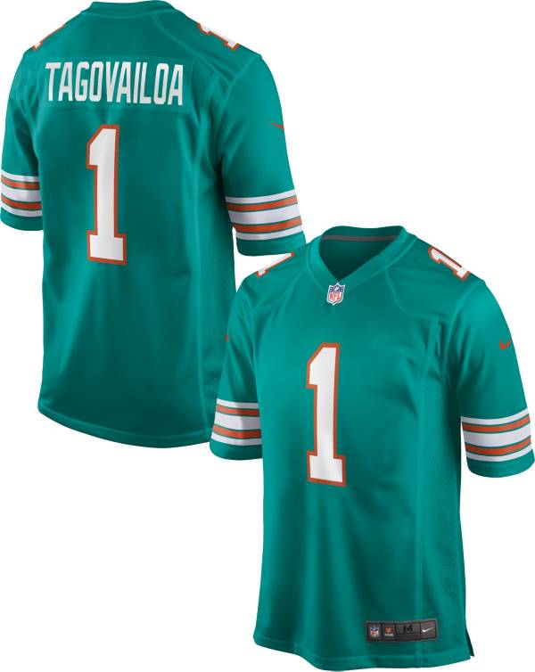 White Nike NFL Miami Dolphins Tagovailoa #1 Jersey