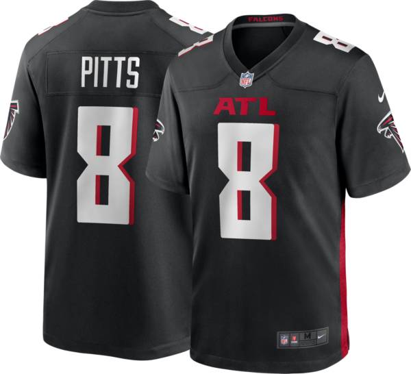 Nike Men's Atlanta Falcons Kyle Pitts #8 Atmosphere Grey Game Jersey