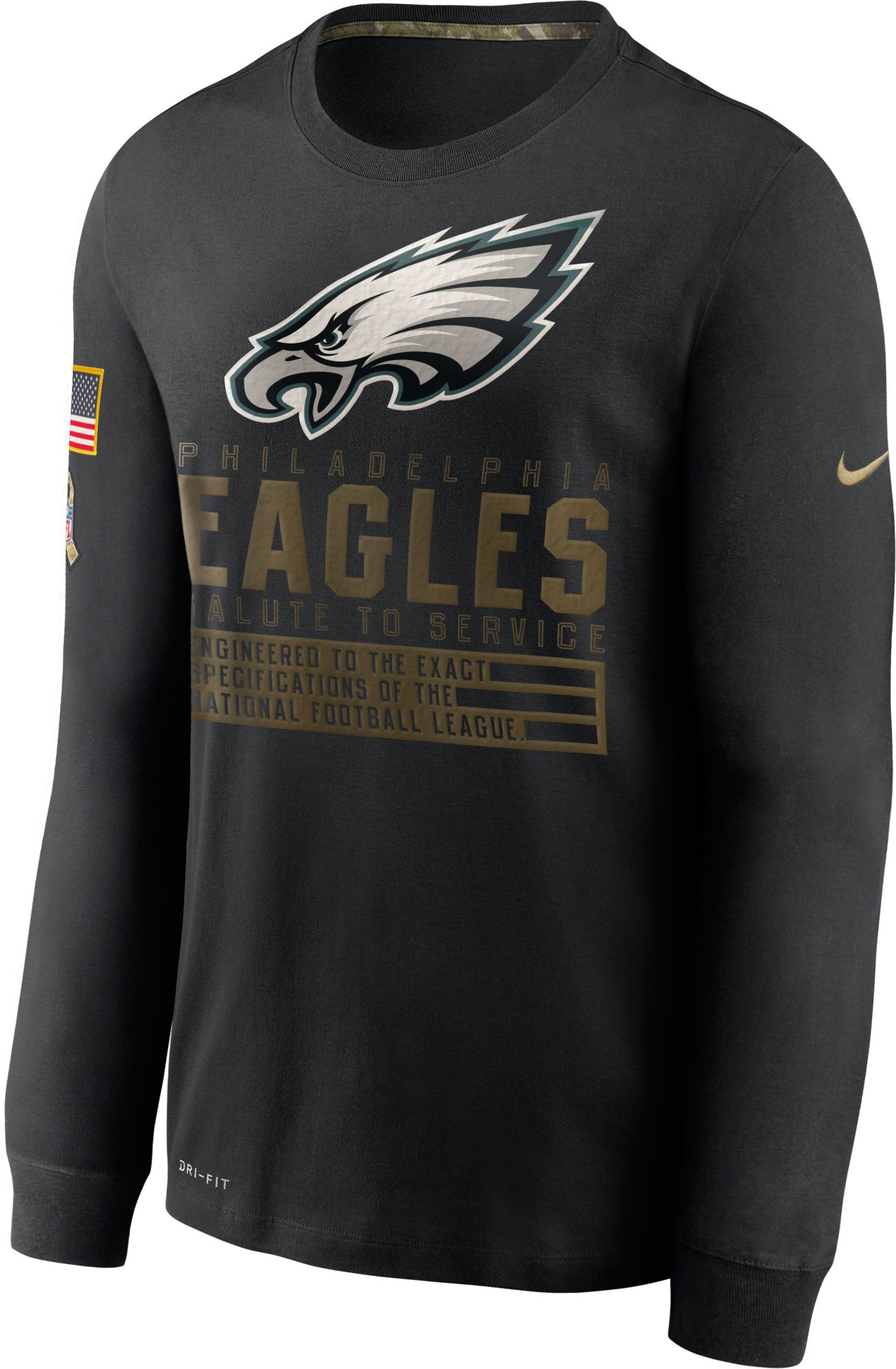 men's salute to service eagles hoodie