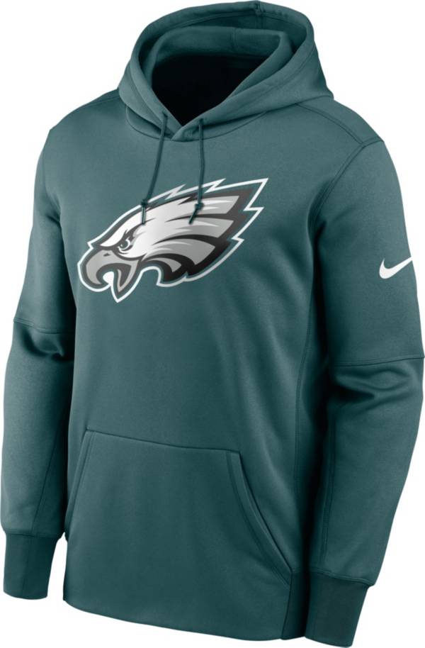 Nike Men's Philadelphia Eagles Sideline Therma-FIT Teal Pullover Hoodie