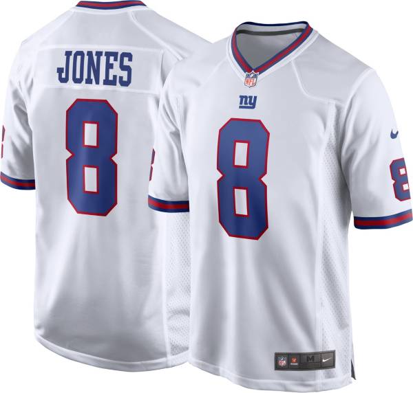 تاج ورد Nike Men's New York Giants Daniel Jones #8 White Game Jersey تاج ورد