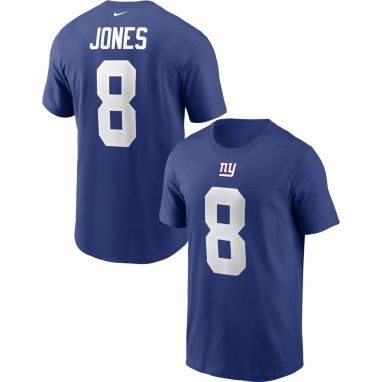 sorry, Nike Men's New York Giants Daniel Jones #8 Rush Blue T-Shirt is currently out of stock