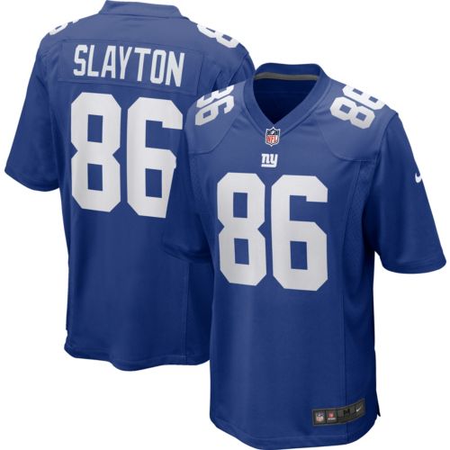 Nike Men's New York Giants Jaxson Dart #6 Blue Game Jersey