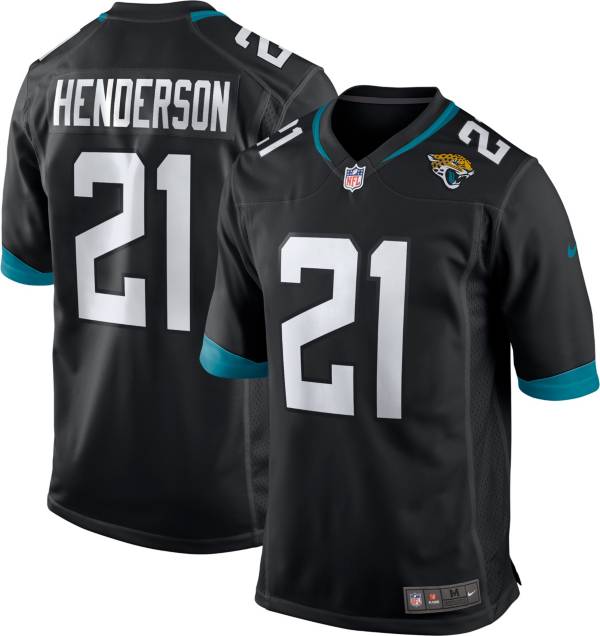 Nike Men's Jacksonville Jaguars C.J. Henderson #21 Black Game Jersey