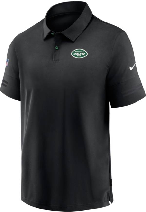 Nike Men's New York Jets Coaches Sideline Black Polo