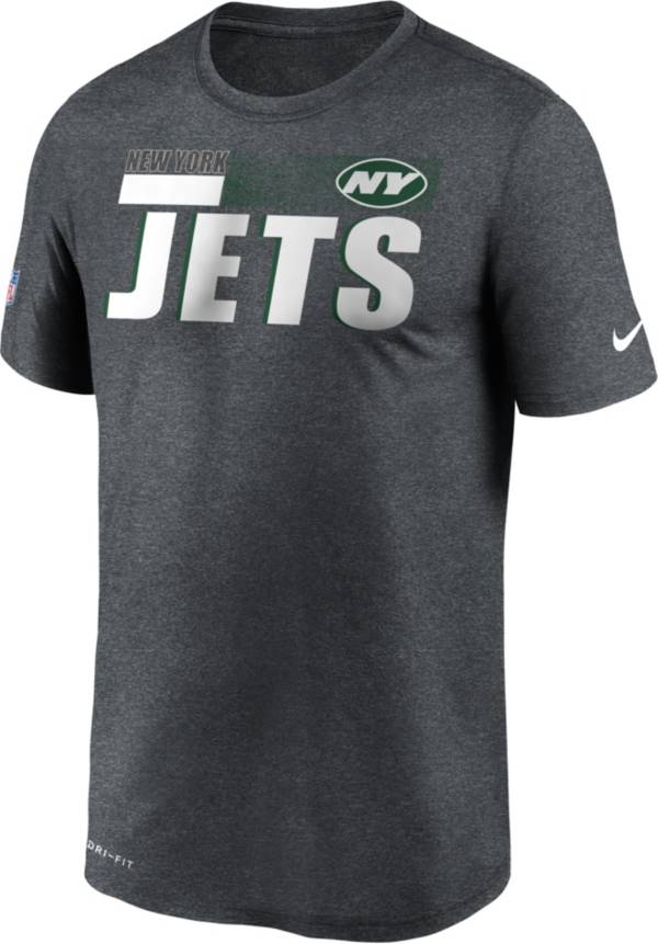 Nike Men's New York Jets Legend Performance Charcoal T-Shirt