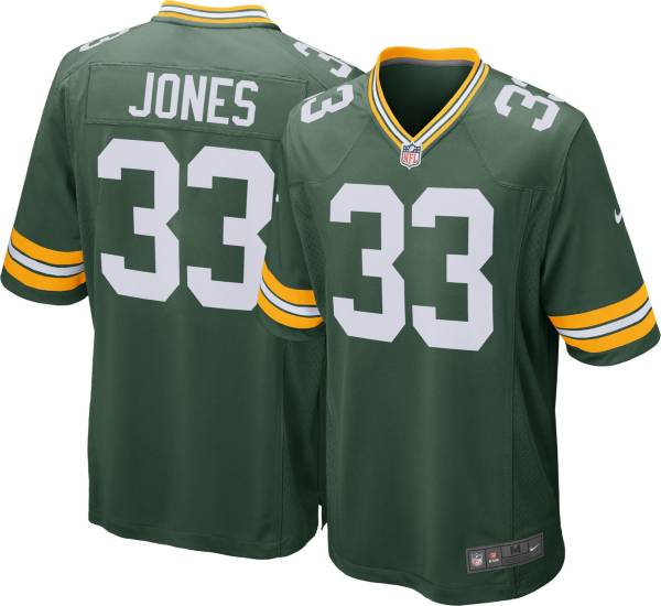 Nike Youth Green Bay Packers Aaron Jones #33 Green Game Jersey