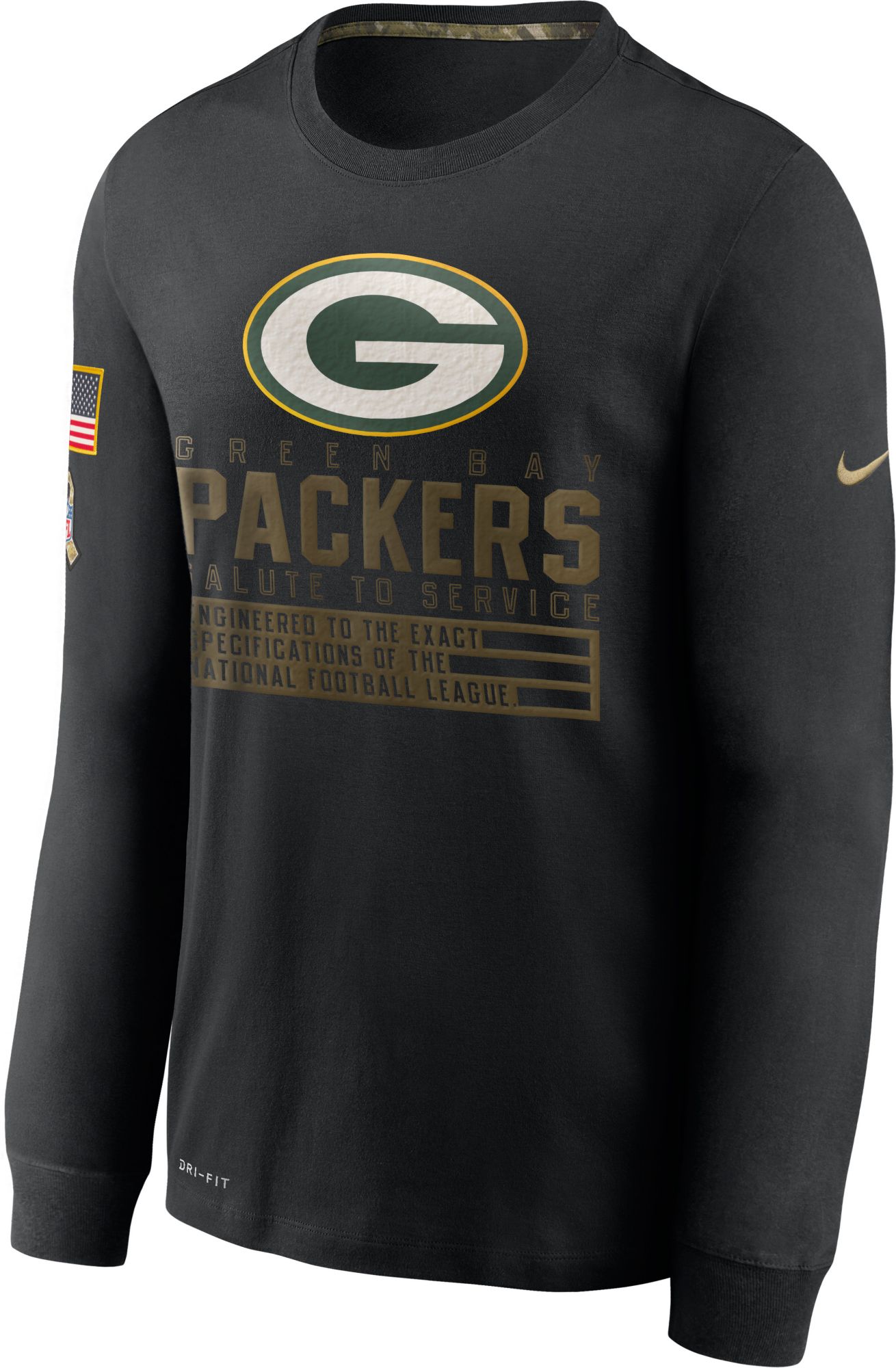 green bay packers long sleeve jersey