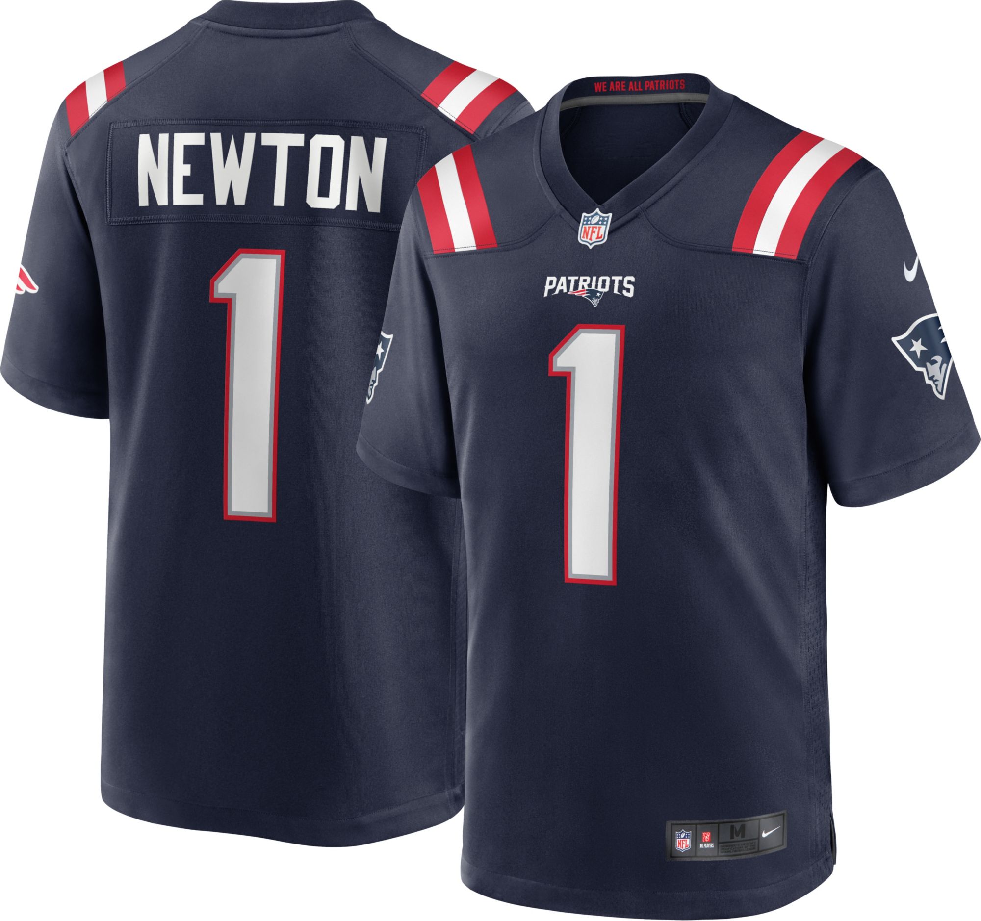 Cam Newton #1 Home Navy Game Jersey 