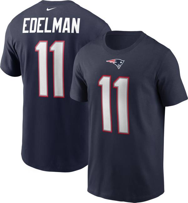 Nike Men's New England Patriots Legend Julian Edelman #11 Navy T-Shirt