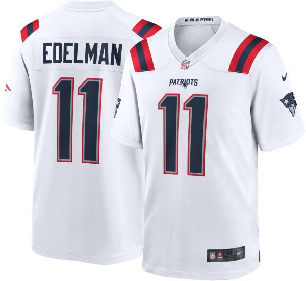 Nike Men's New England Patriots Julian Edelman #11 White Game