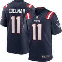Nike Men's New England Patriots Julian Edelman #11 Navy Game Jersey