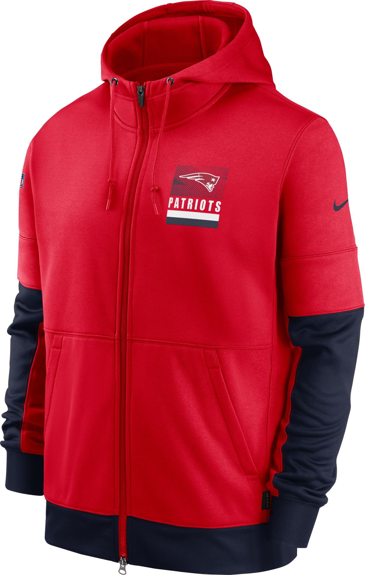 red nike patriots hoodie